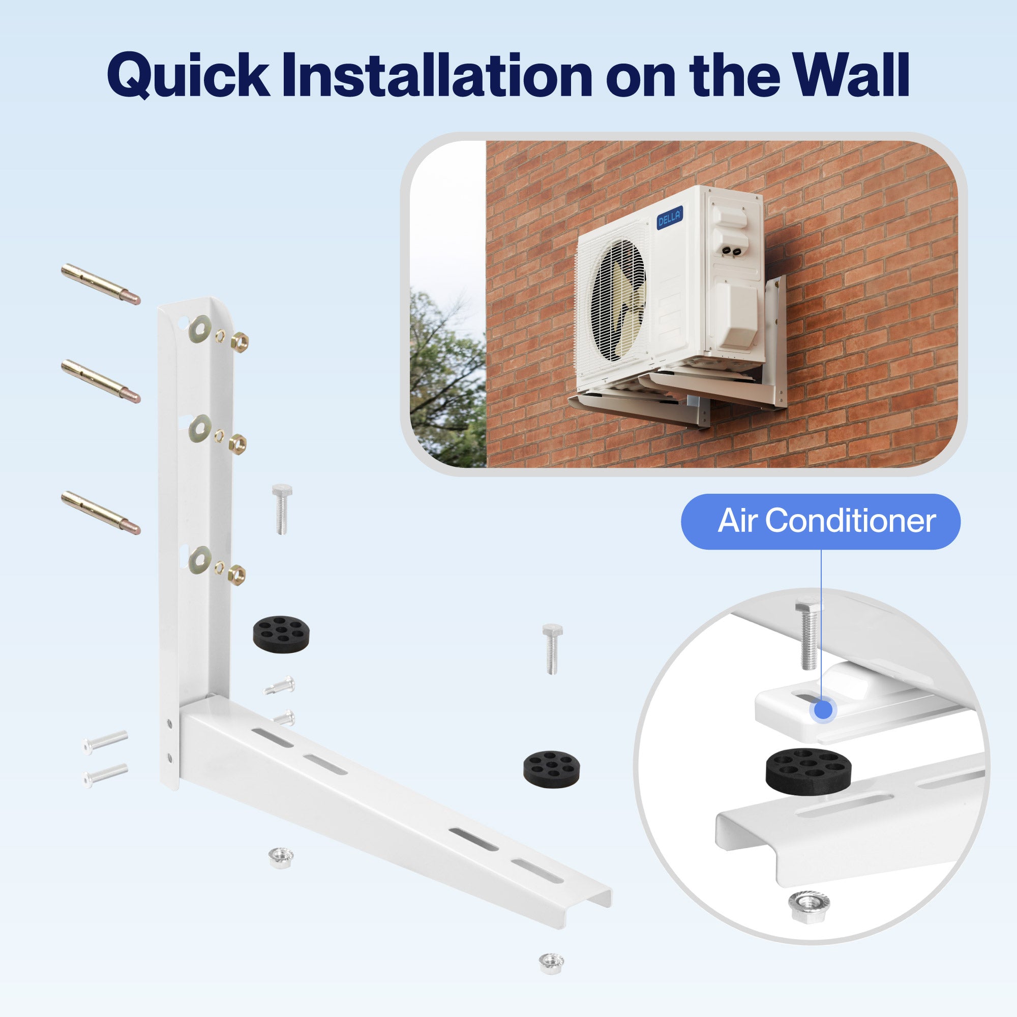 DELLA Wall Mounting Bracket for 6000-12000 BTU Mini Split