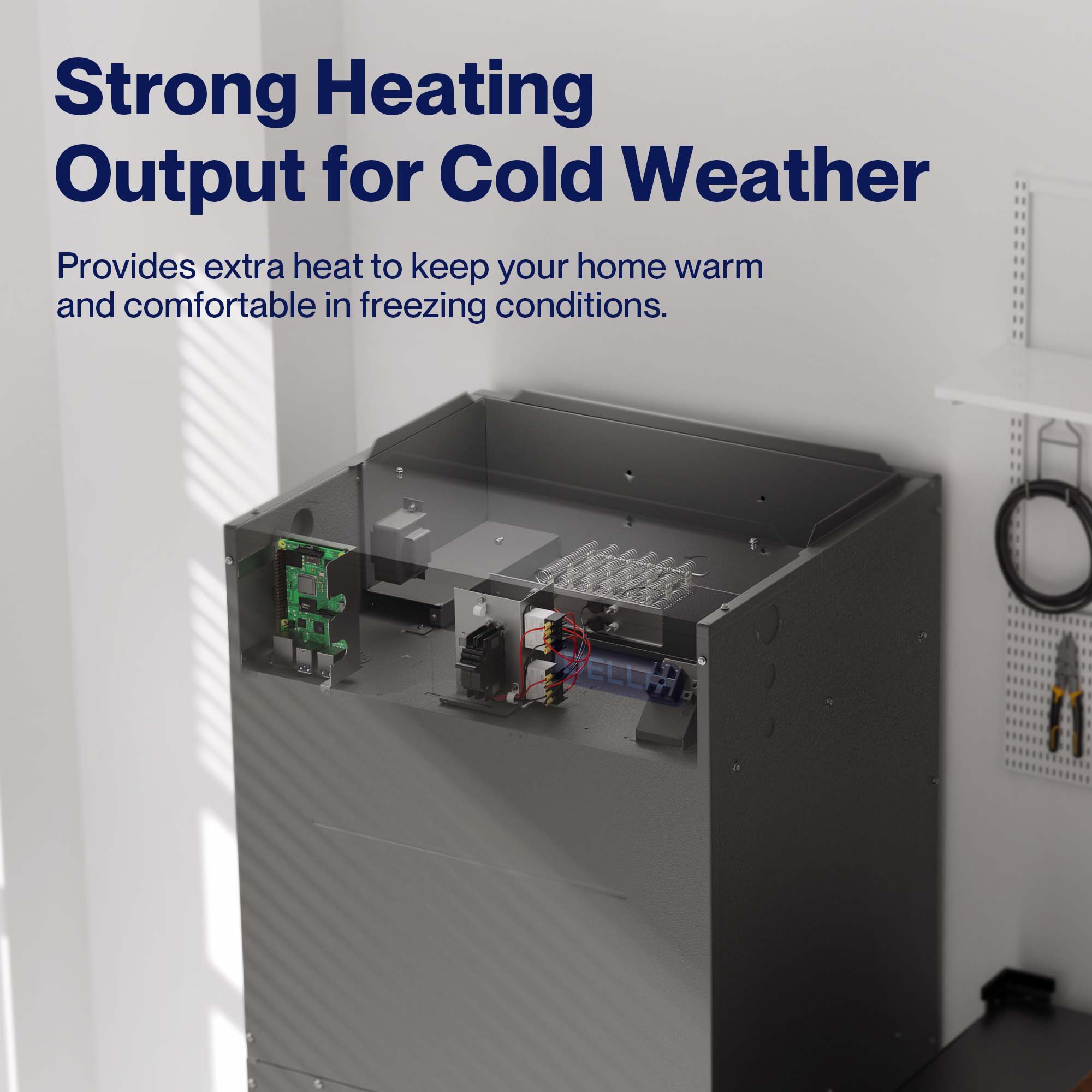 Kit de calentador eléctrico DELLA con disyuntor para climatizador