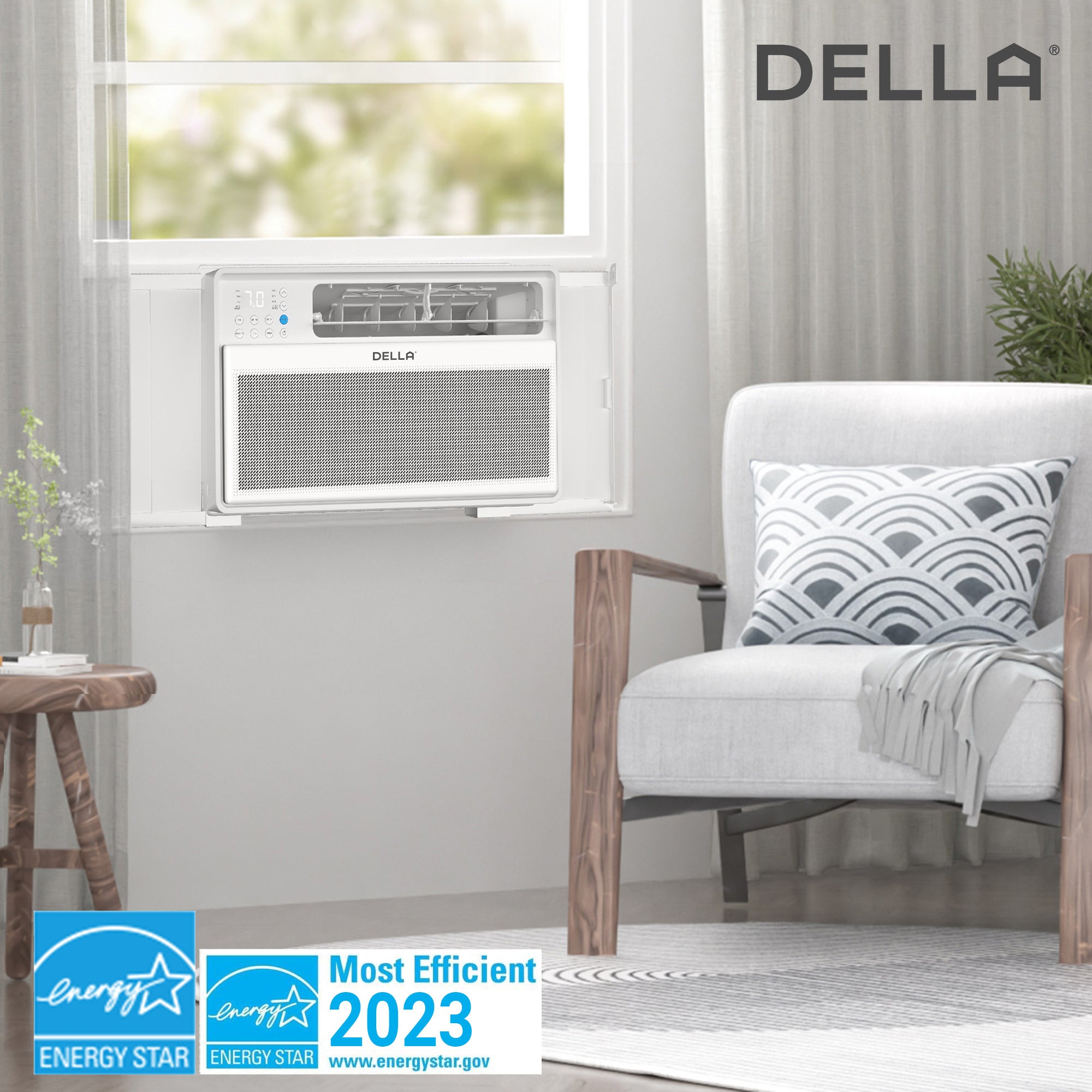 12000 BTU Smart Inverter Window Air Conditioner Ultra Quiet AC Unit Cools up to 520 Sq.Ft.
