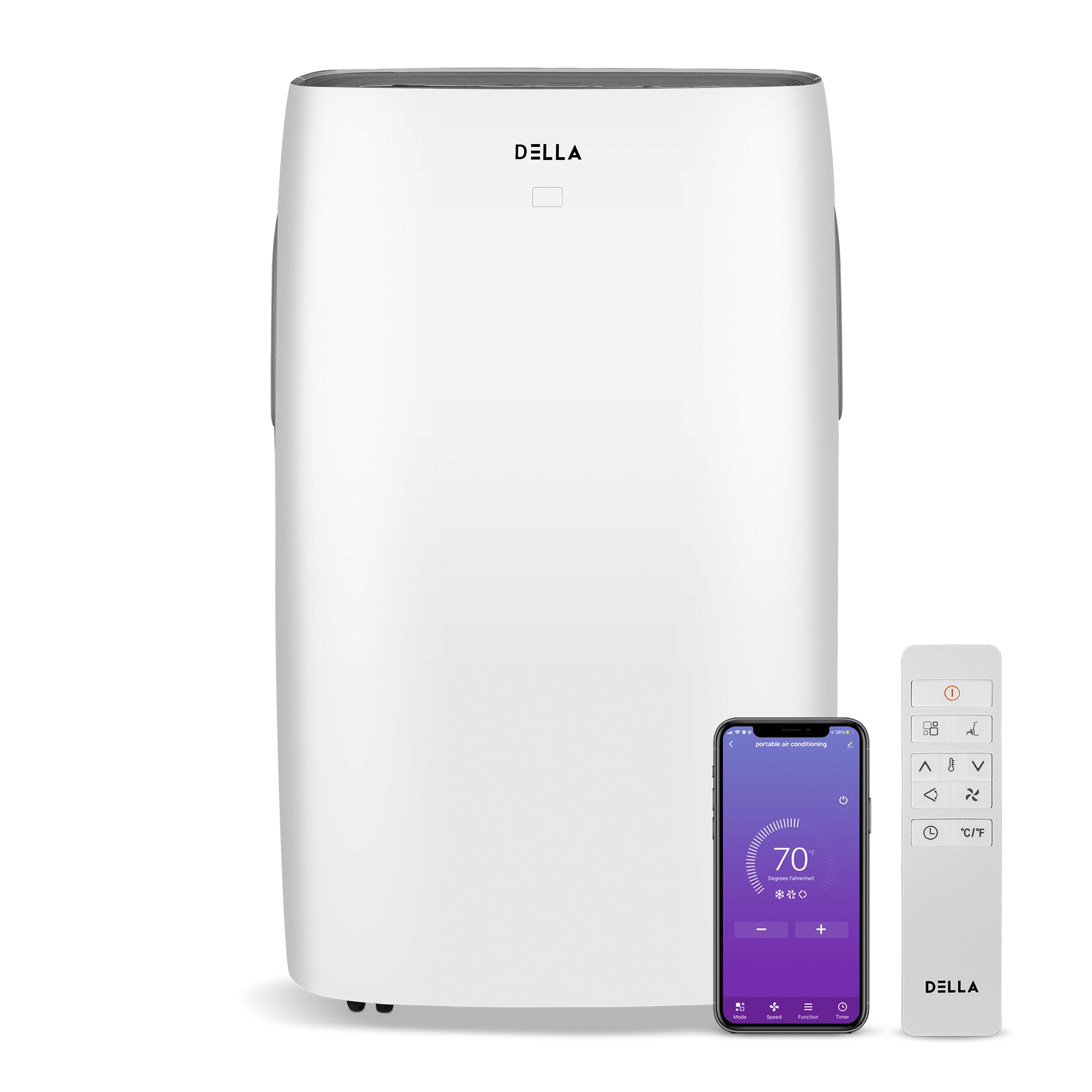 14000 BTU Portable Air Conditioner with App and WiFi Control-White