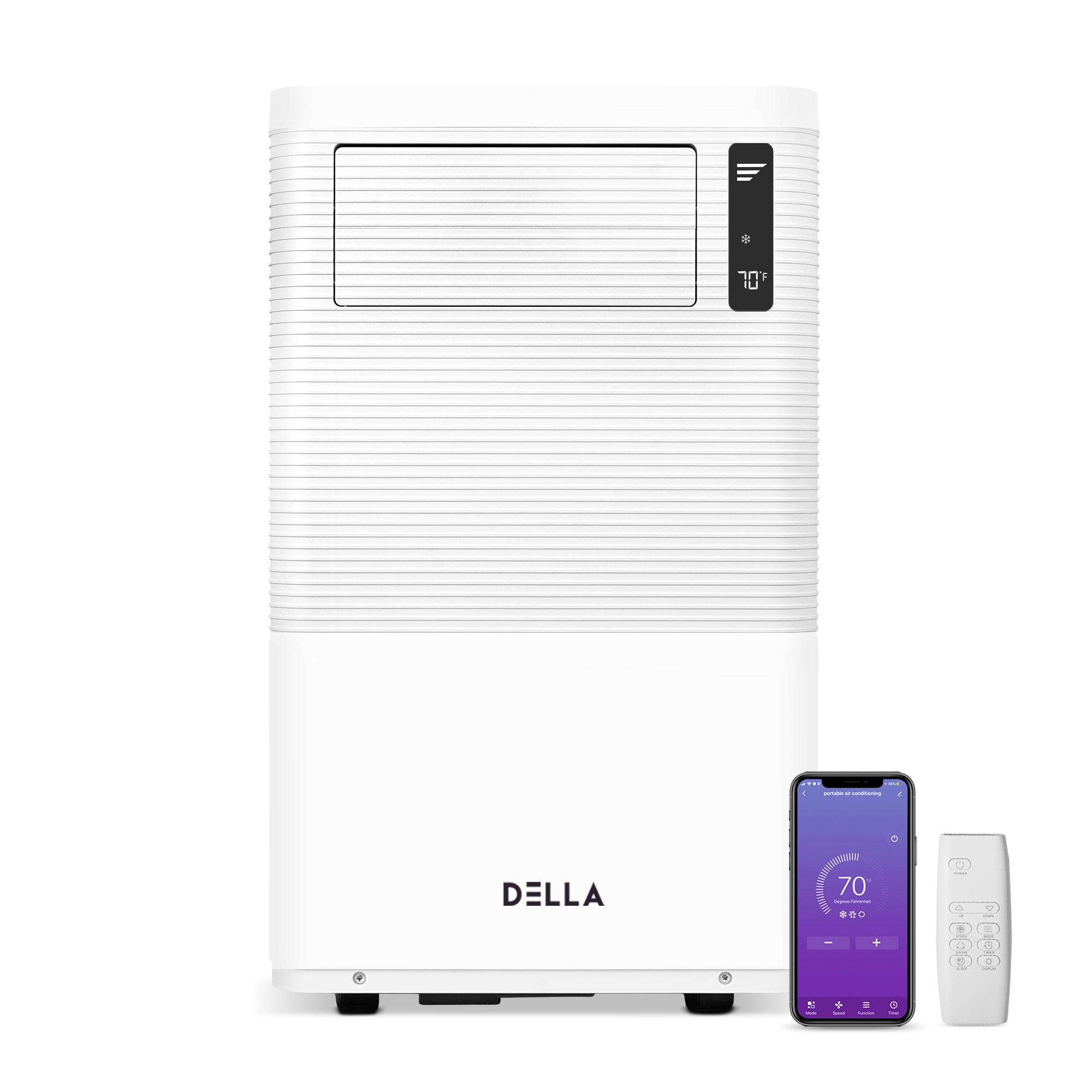 12000 BTU Smart WiFi Enabled Portable AC with Remote/App Control, Up To 650 Sq. Ft