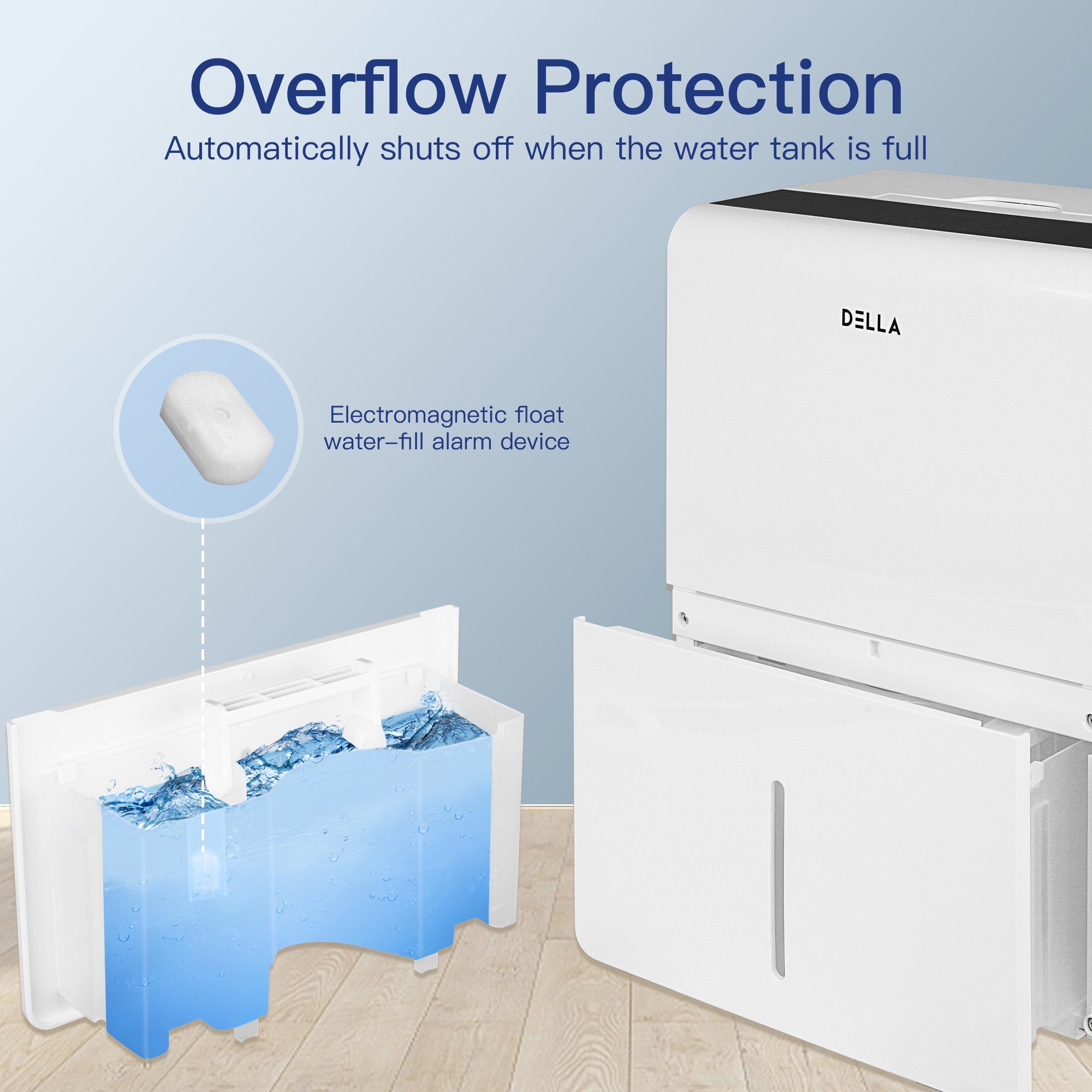3000 Sq. Ft Smart Dehumidifier WIFI, 50 Pint