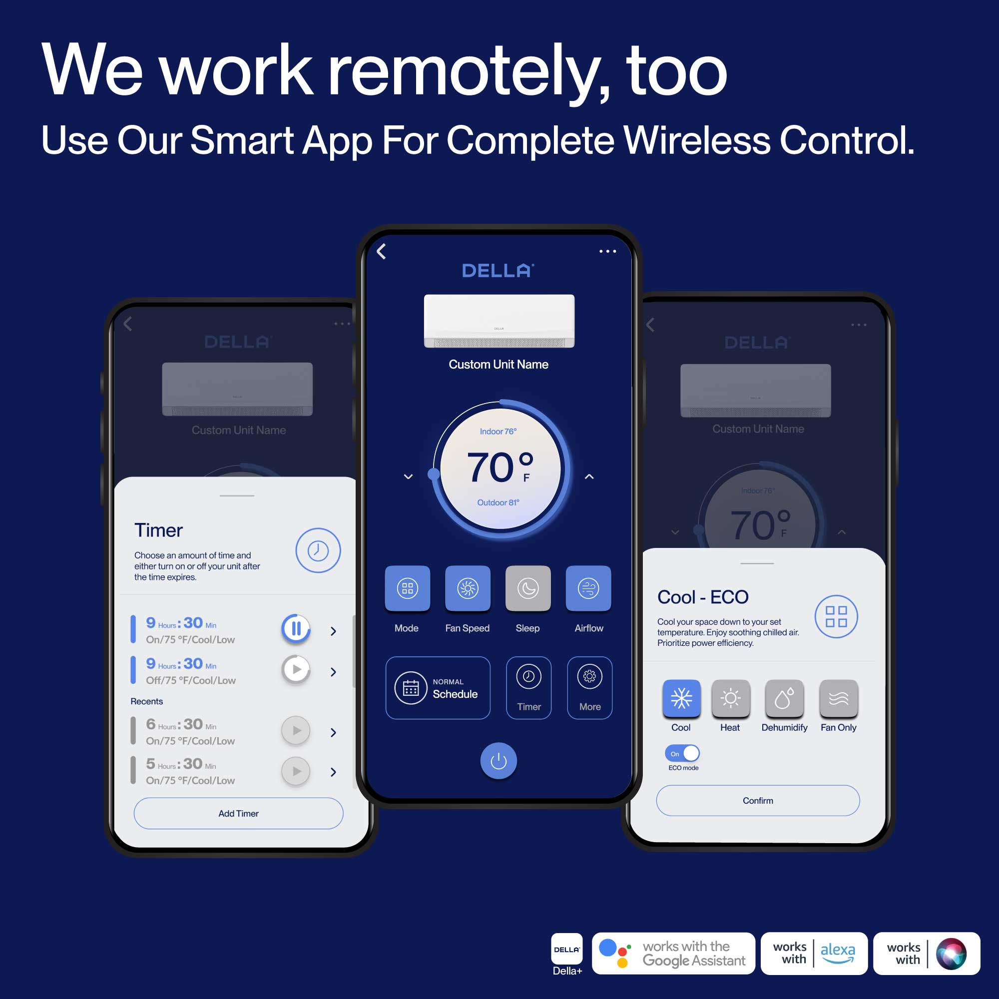 DELLA Serena Cloud Air Series 12000 BTU 22 SEER2 Mini Split Heat Pump AC - Up to 550 Sq.Ft.