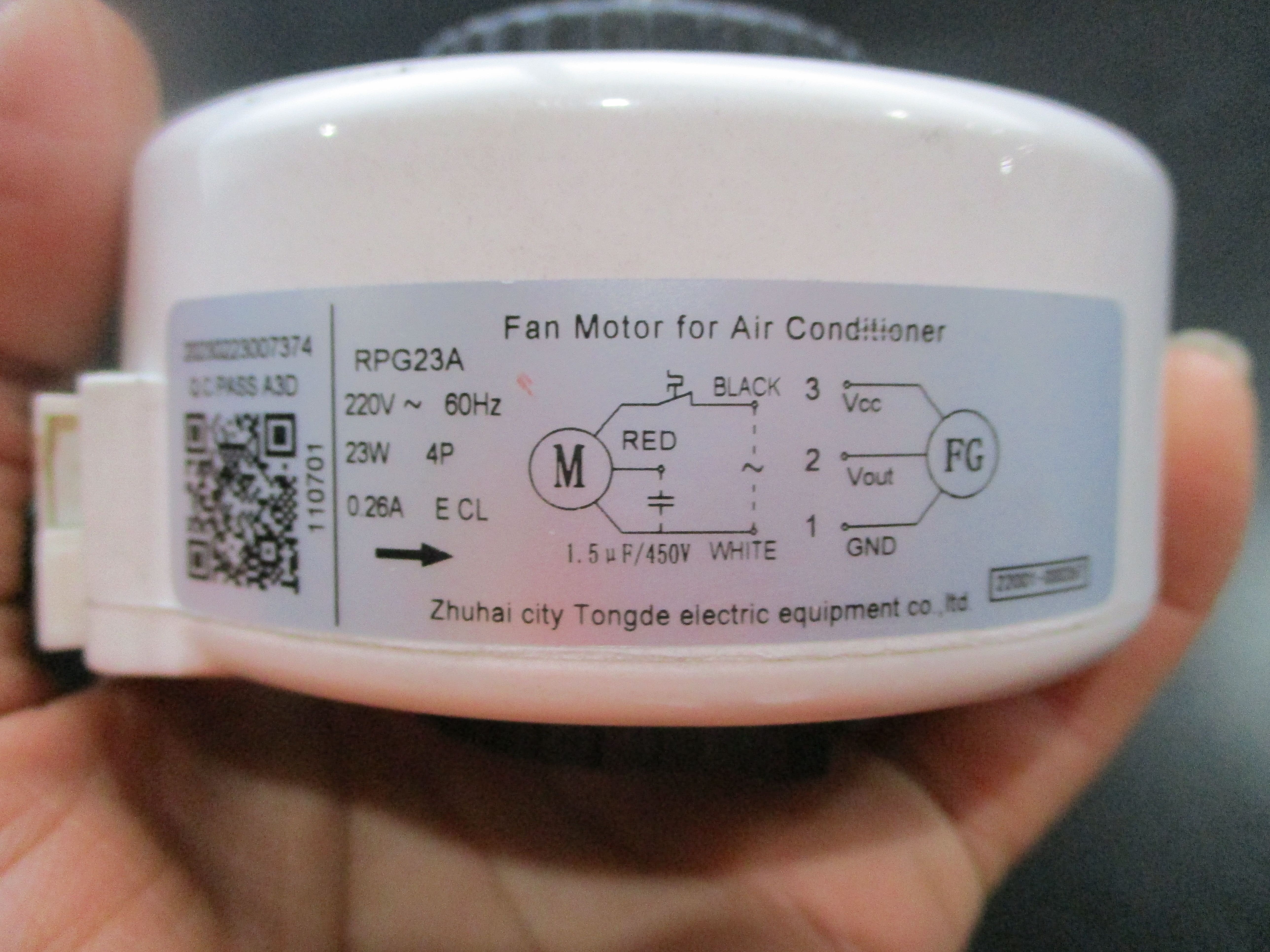 DELLA Replacement Fan Motor for TL-9K2V-19S