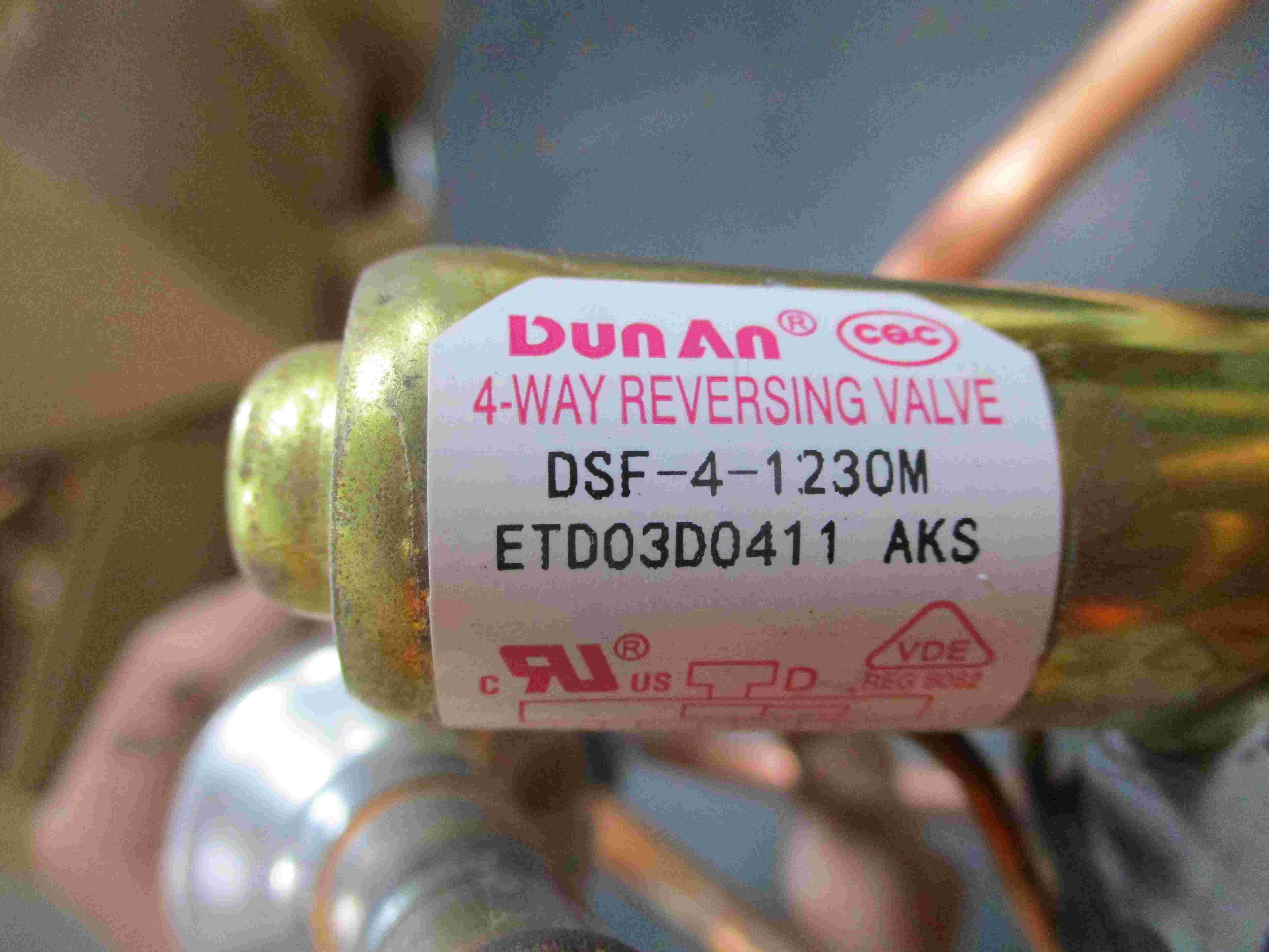 DELLA Replacement 4-Way Valve for MS-18K2VR-17S Outdoor Unit