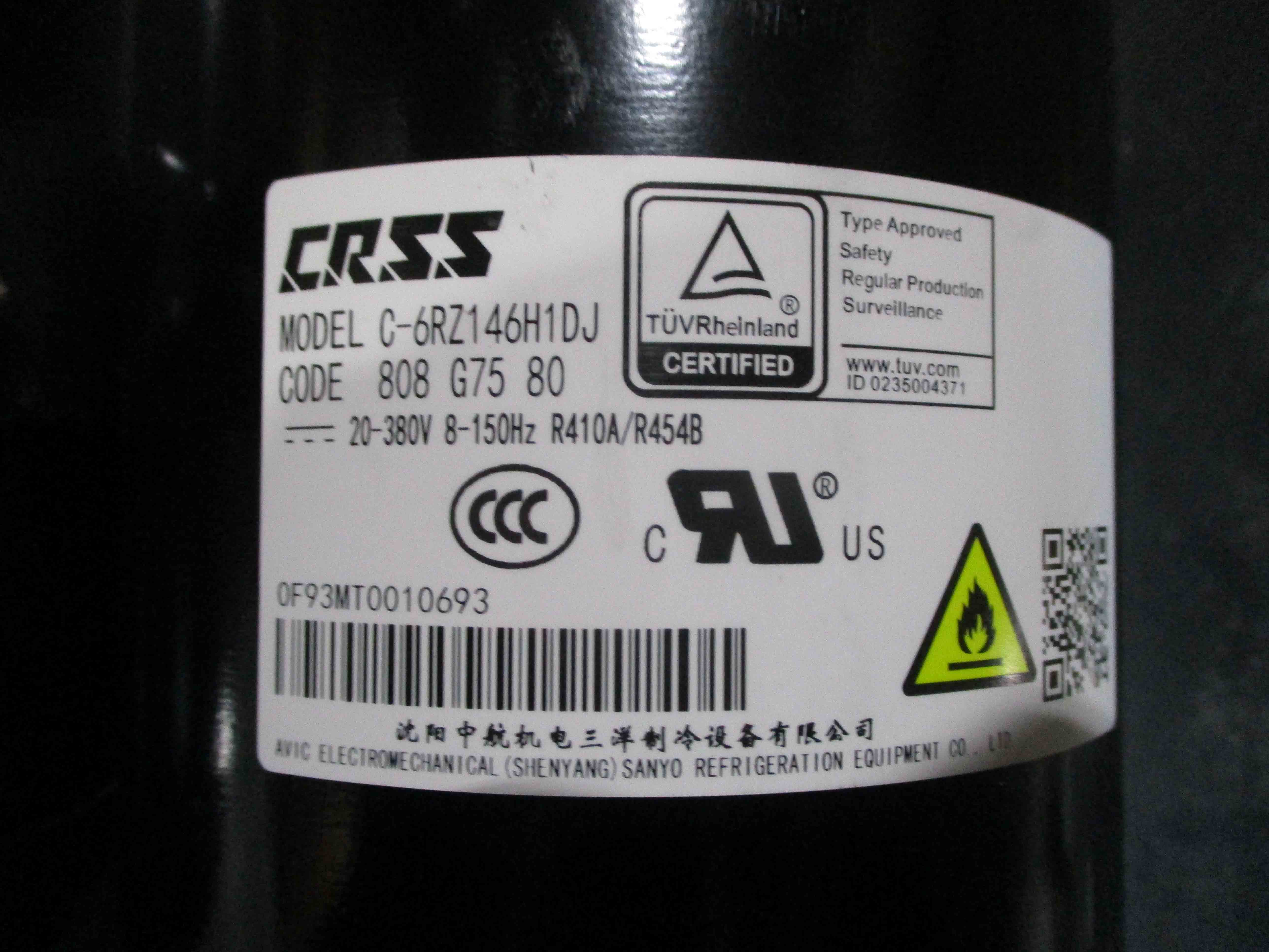 DELLA Replacement Compressor for TL-18K-Modu Outdoor Unit