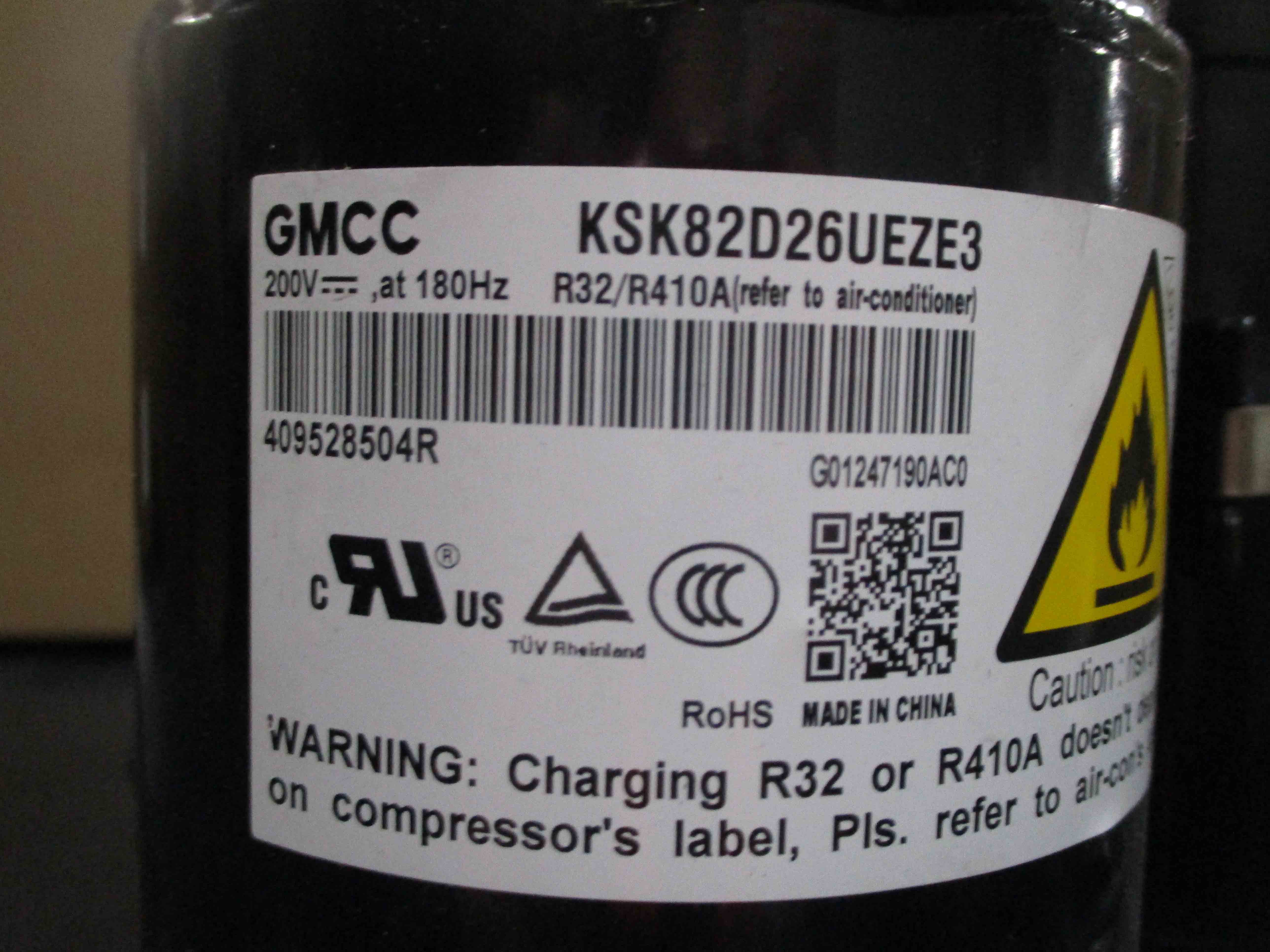 DELLA Replacement Compressor for TL-9LKV-19S, TL-9K2V-19S Outdoor Unit