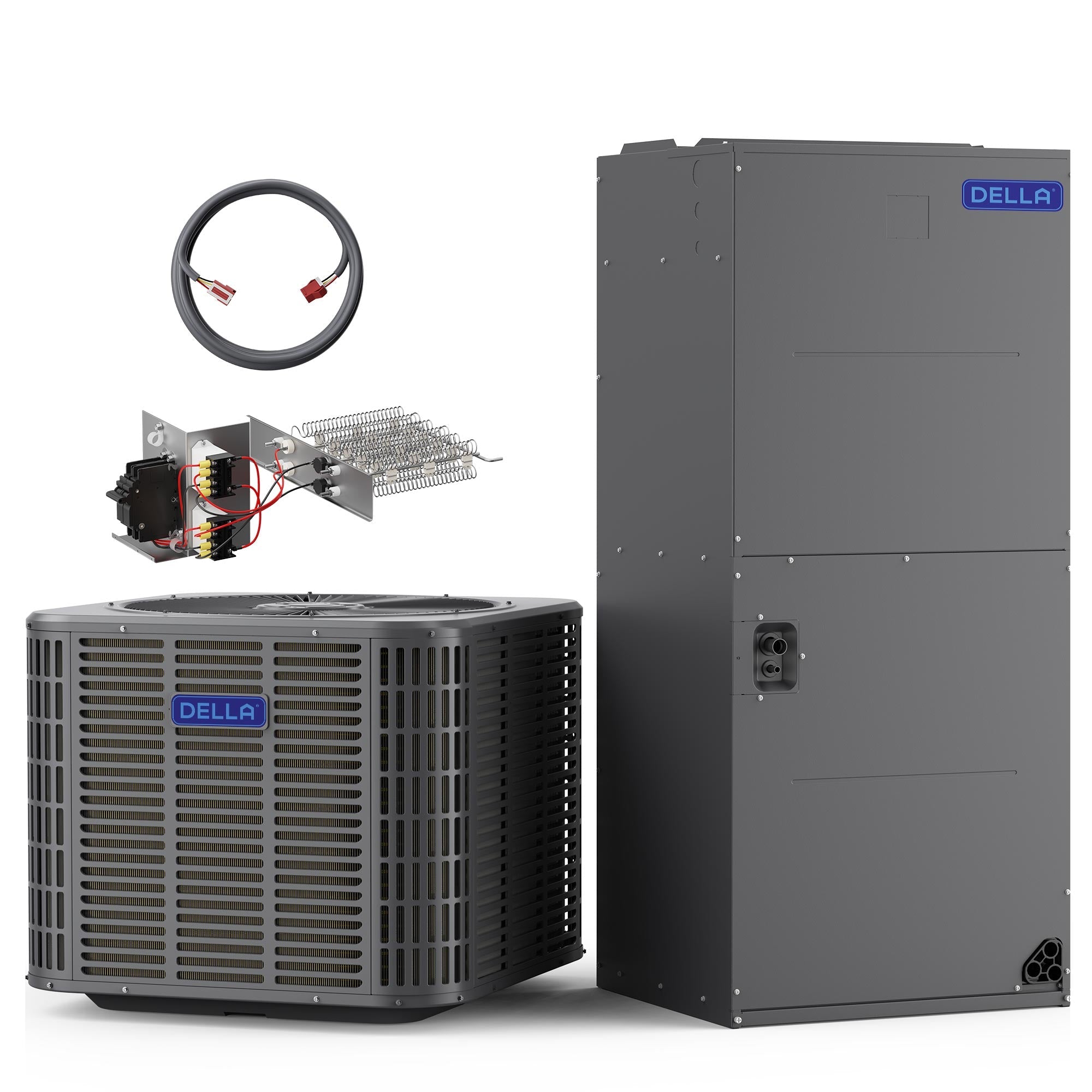 DELLA 47,000 BTU 18 SEER2 Ducted Central Air Conditioner with Air Handler