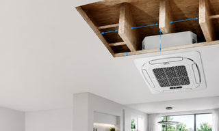 Ceiling cassette mini split joist planning
