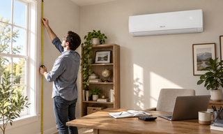 Homeowner measures sunlight for DELLA mini split