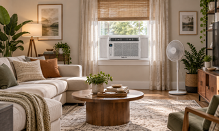 DELLA window AC cooling a larger living room