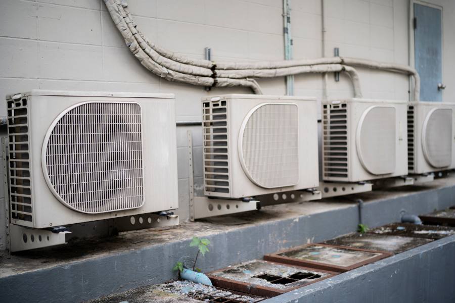 A parallel of multi zone mini splits outdoor units