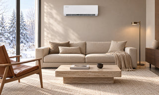 DELLA mini split above modern sofa