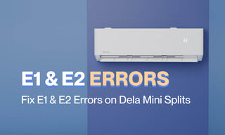 Della mini split E1 E2 error codes