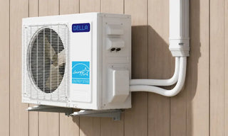 Della mini split line set connection