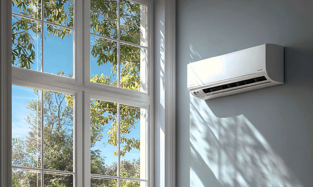 Portable air conditioners installed indoors