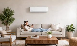 Mini split cooling living room