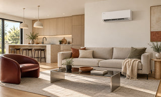 Mini split serving open living space