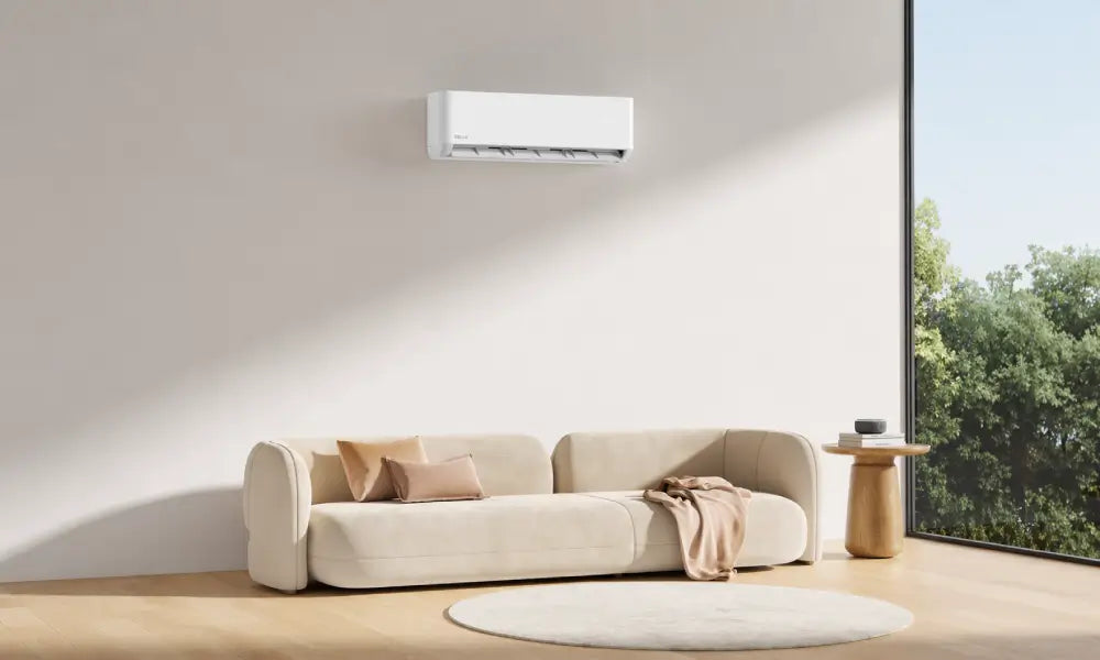 Wall mounted mini split living room