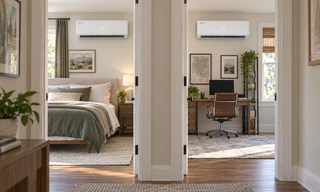 Two rooms use DELLA mini split zoning