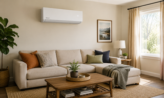 DELLA Mini Split AC in modern living room interior