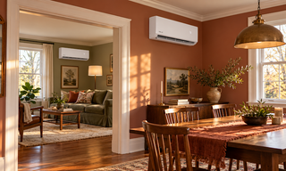 DELLA mini split serving two separate rooms