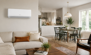 DELLA mini split in open living room