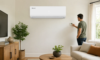 DELLA mini split cooling a modern living room