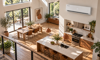 DELLA mini split cooling sunny living room