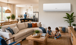 DELLA mini split in a family room
