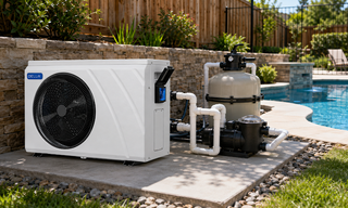 DELLA pool heat pump water flow check