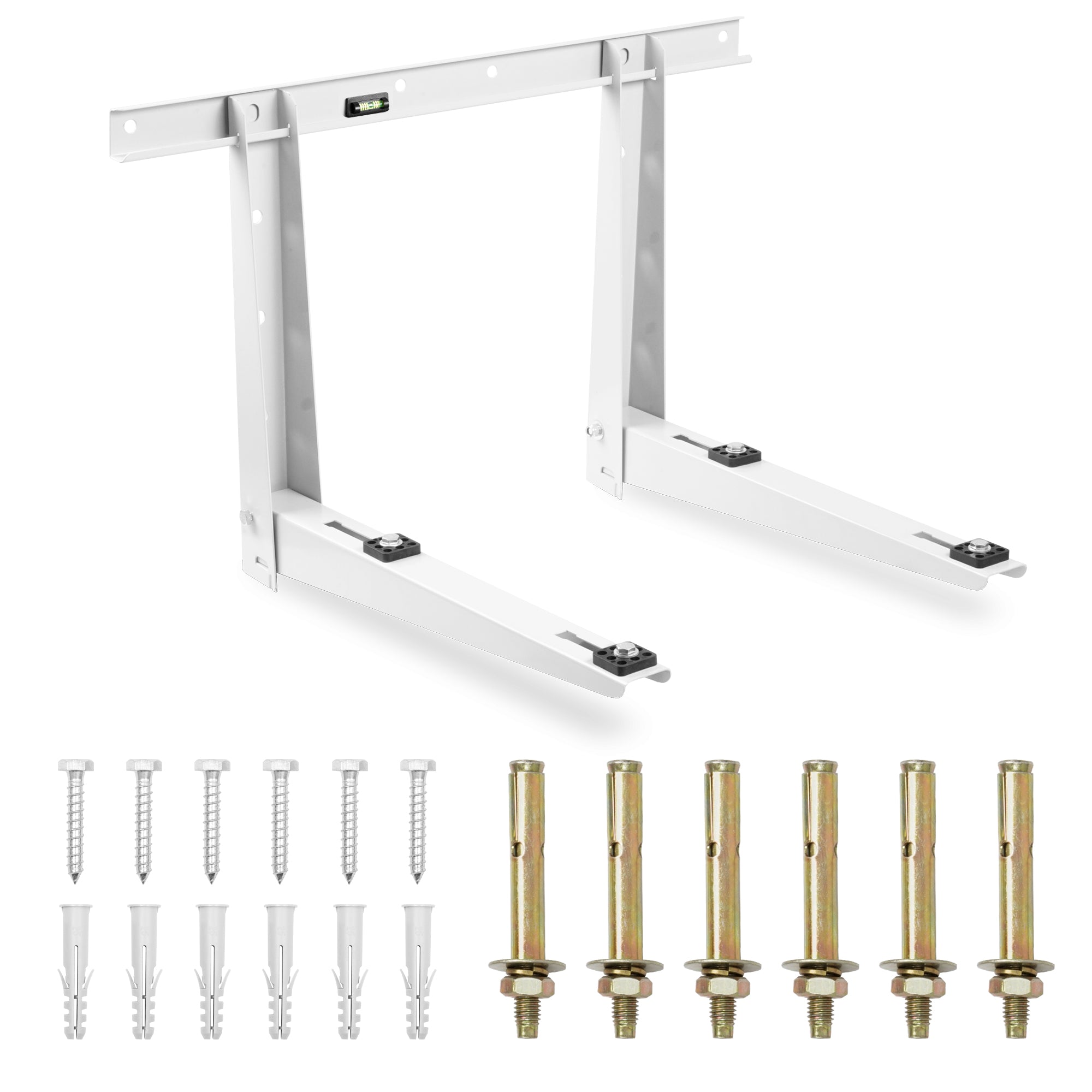 Della Outdoor Wall Mounting Bracket for Ductless 6000-36000 BTU Mini Split, Compressor and Heat Pump System, Easy to Install Universal Heavy Duty Della Outdoor Wall Mounting Bracket for Ductless 6000-36000 BTU Mini Split, Compressor and Heat Pump System, Easy to Install Universal Heavy Duty