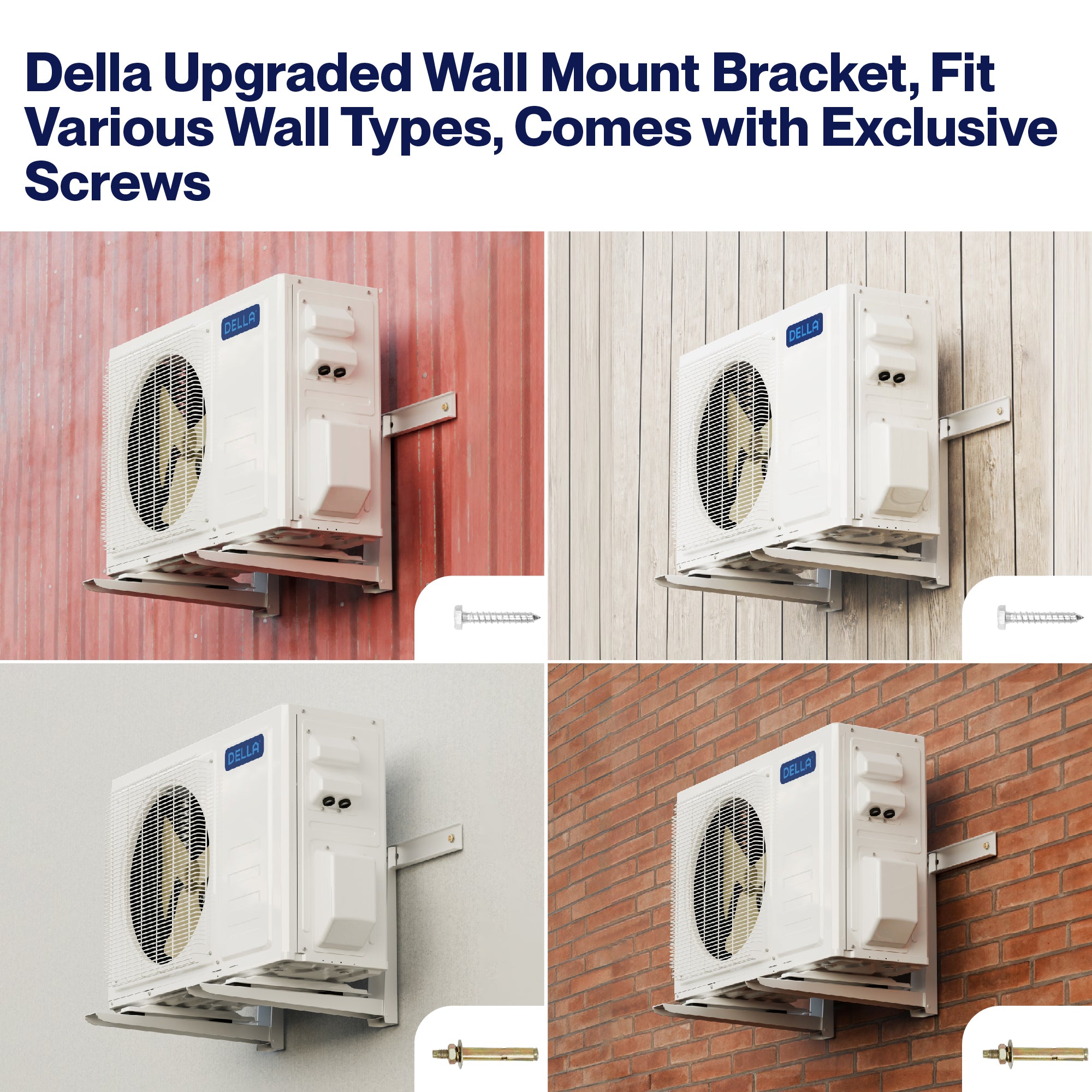 DELLA Wall Mounting Bracket for 6000-36000 BTU Mini Split Della DELLA Wall Mounting Bracket for 6000-36000 BTU Mini Split Della