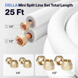 #size_25ft line set 1/2" and 1/4"