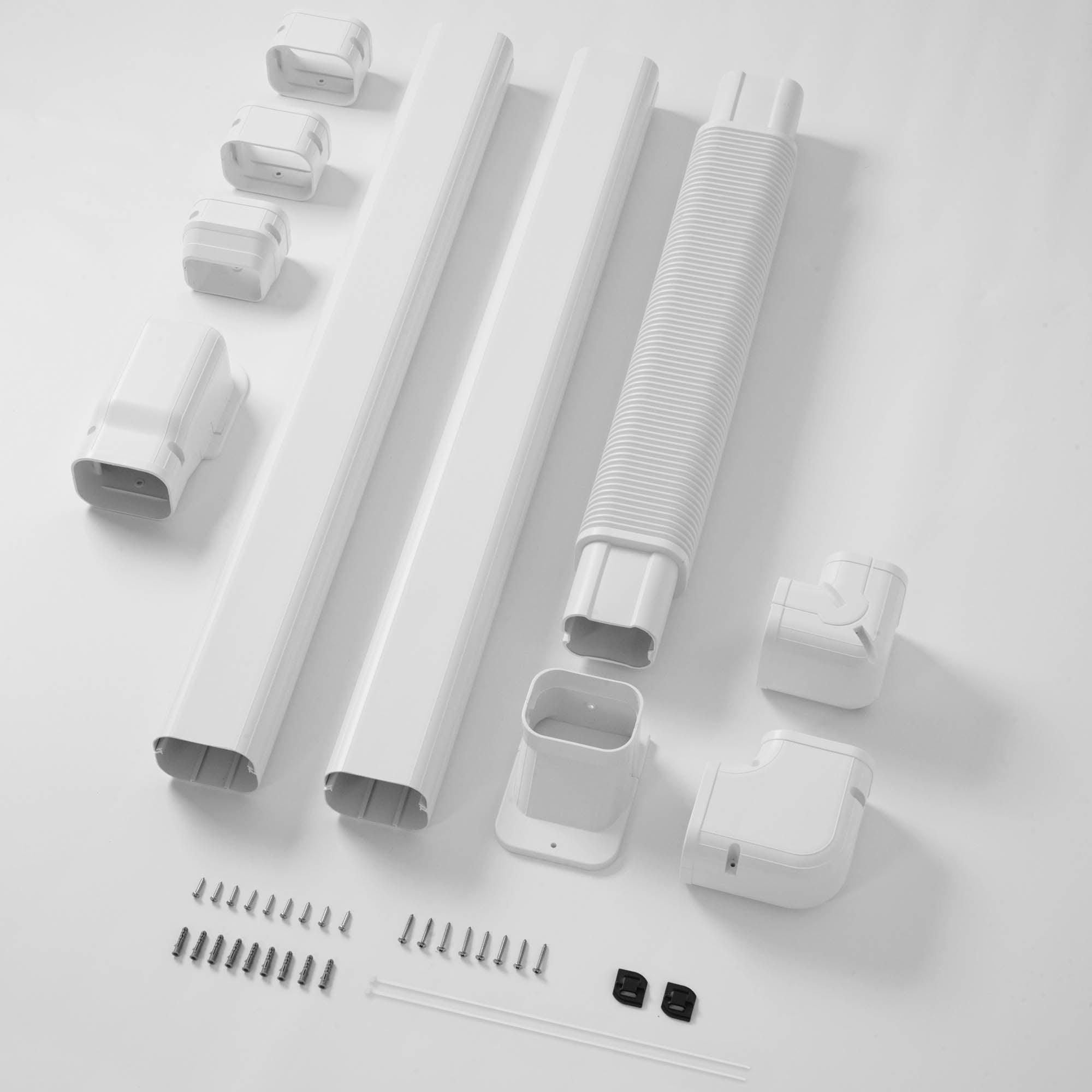 DELLA Mini Split Line Set Cover with Flexible Duct