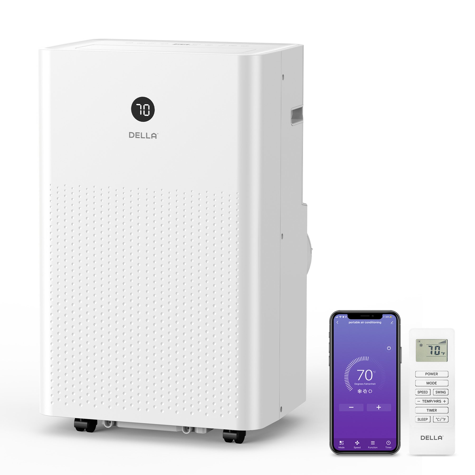 14,000 BTU Portable Air Conditioner with Heat Pump Cools Up To 650 Sq. Ft.