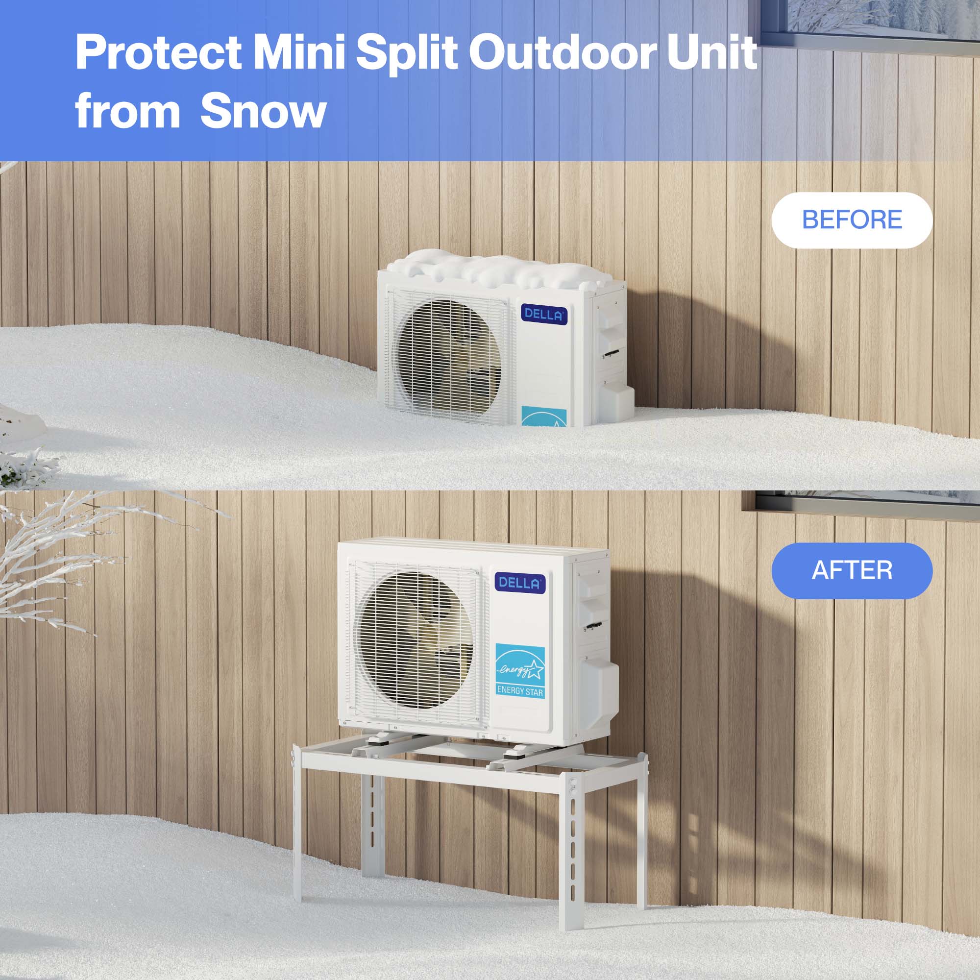 Soporte de suelo DELLA para minisplit de 9000-45000 BTU 