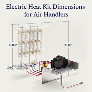 Kit de calentador eléctrico DELLA con disyuntor para unidad de tratamiento de aire 