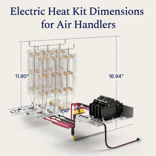Kit de calentador eléctrico DELLA con disyuntor para unidad de tratamiento de aire 