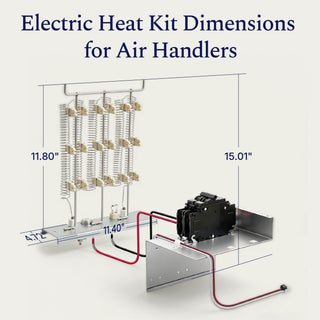 Kit de calentador eléctrico DELLA con disyuntor para unidad de tratamiento de aire 