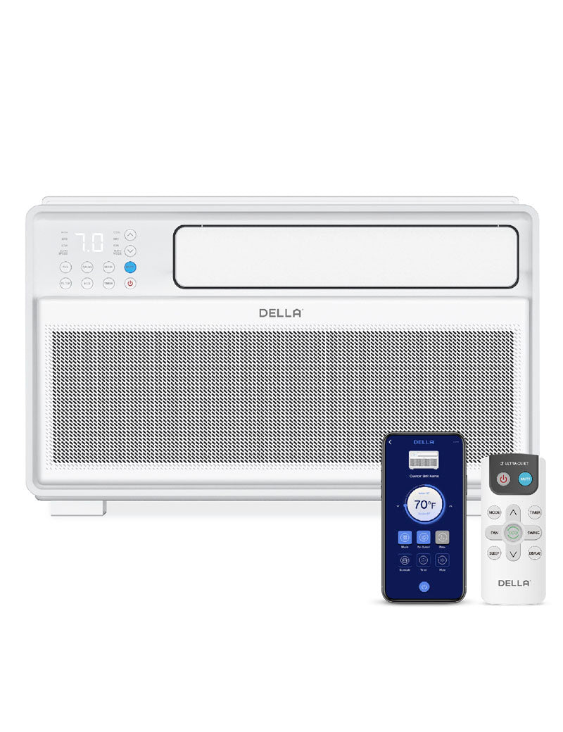 DELLA Miri Series 10000 BTU Smart Inverter Window Air Conditioner Ultra Quiet AC Unit Cools up to 440 Sq.Ft.