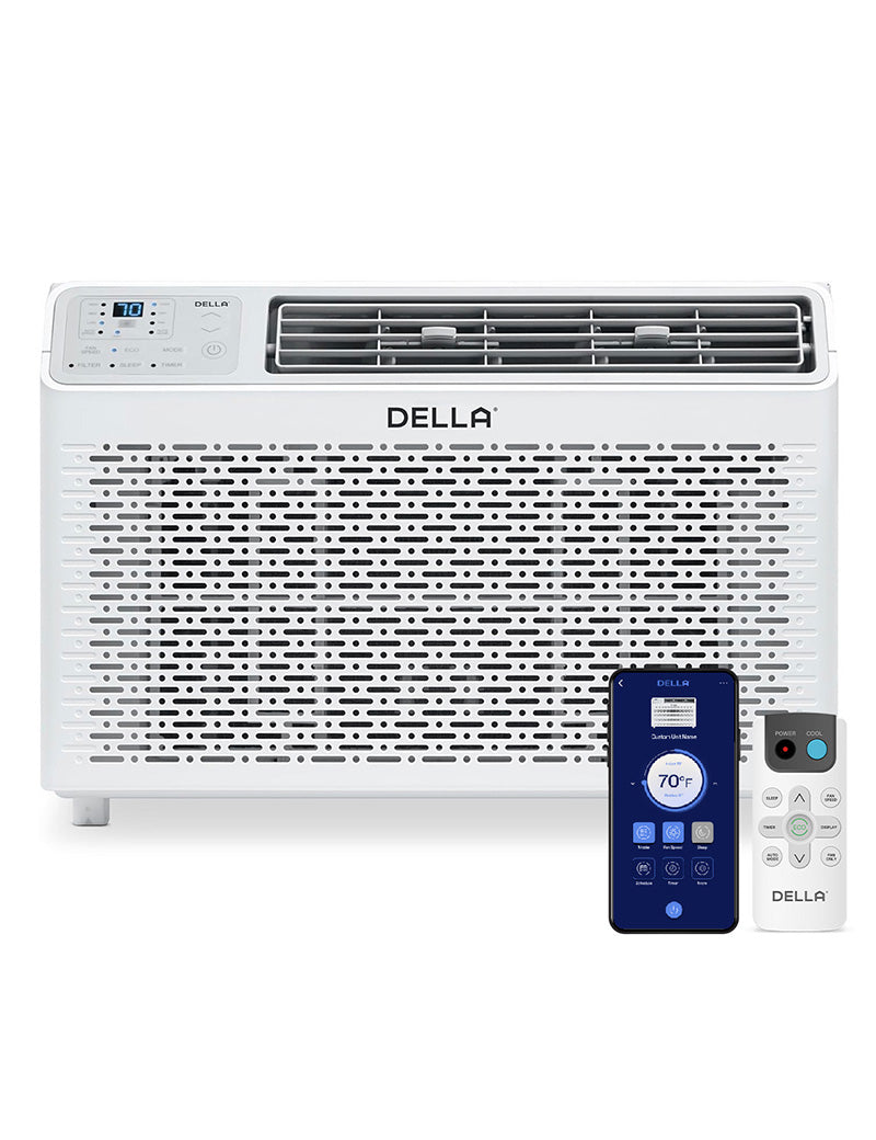 DELLA Fenestra Series 10000 BTU Smart Window AC with Remote/App Control, Cools Up to 450 Sq. Ft