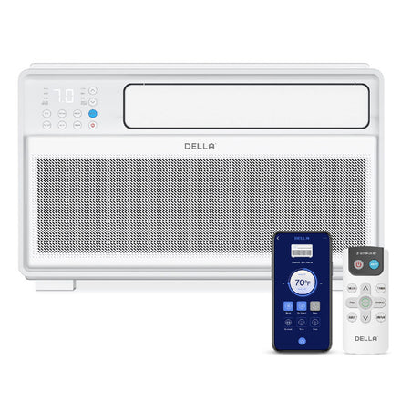 DELLA Miri Series 12000 BTU Smart Inverter Window Air Conditioner Ultra Quiet AC Unit Cools up to 520 Sq.Ft.