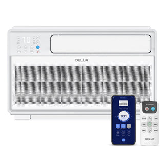 DELLA Miri Series 8000 BTU Smart Inverter Window Air Conditioner Ultra Quiet AC Cools up to 350 Sq.Ft.