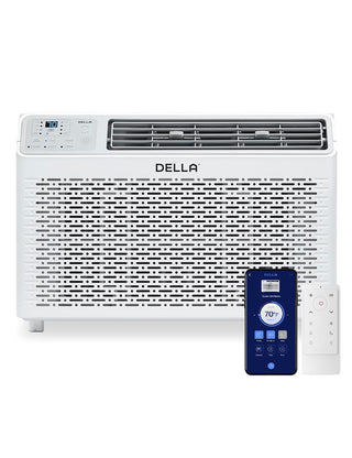 DELLA Fenestra Series 14000 BTU Smart Window AC with Remote/App Control Cools Up To 700 Sq Ft