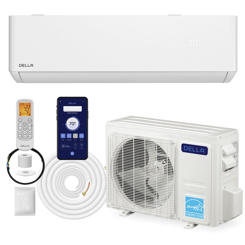 DELLA Optima Series Mini Split AC R410A Refrigerant