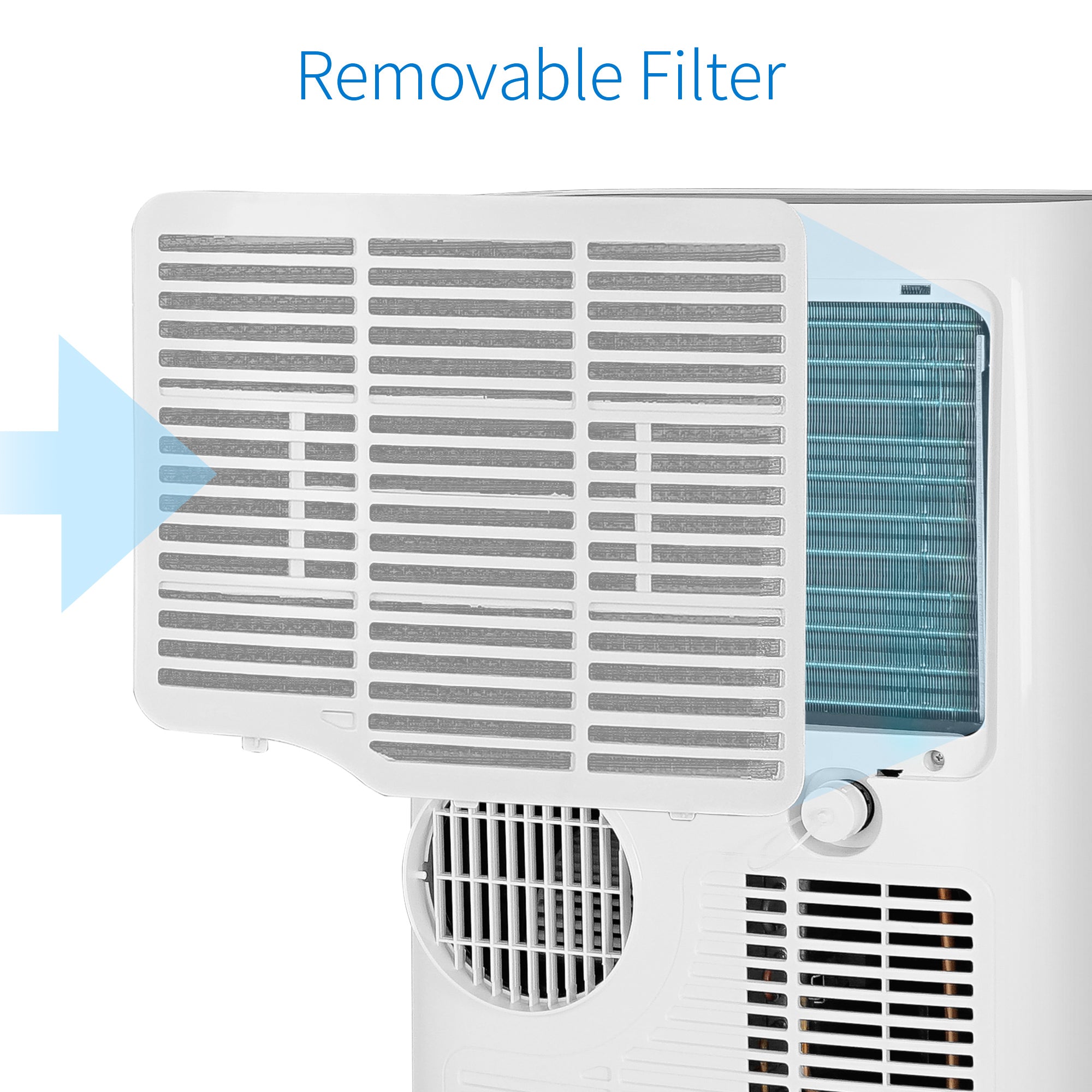 14000 BTU Smart WiFi Enabled Portable AC with Remote/App Control Cools Up to 700 Sq. Ft.