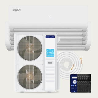 DELLA Vario Series 55000 BTU Five Zone Mini Split AC (9K+9K+9K+9K+18K) - Up to 2600 Sq.Ft.