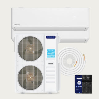DELLA Optima Pro CloudAir Series 48000 BTU Dual Zone Mini Split AC (24K+24K) - Up to 3000 Sq.Ft.