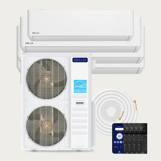 DELLA Optima CloudAir Series 55000 BTU Quad Zone Mini Split AC (9K+12K+18K+18K) - Up to 2950 Sq.Ft.